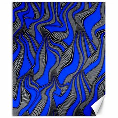 Foolish Movements Blue Canvas 16  X 20  (unframed) by ImpressiveMoments