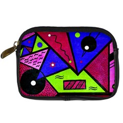 Modern Art Digital Camera Leather Case by Siebenhuehner