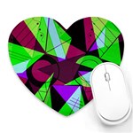 Modern Art Mouse Pad (Heart) Front