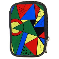 Modern Art Compact Camera Leather Case by Siebenhuehner