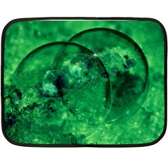 Green Bubbles Mini Fleece Blanket (two Sided) by Siebenhuehner