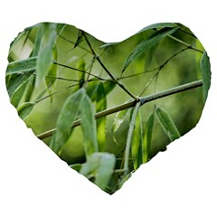 Bamboo 19  Premium Heart Shape Cushion by Siebenhuehner