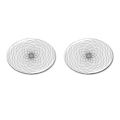 Spirograph Cufflinks (oval) by Siebenhuehner