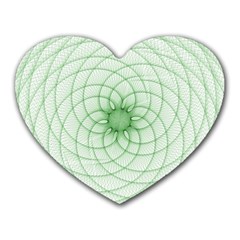 Spirograph Mouse Pad (heart) by Siebenhuehner