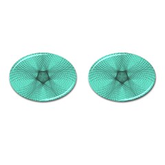 Spirograph Cufflinks (oval) by Siebenhuehner