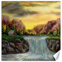 Brentons Waterfall - Ave Hurley - Artrave - Canvas 12  X 12  (unframed) by ArtRave2