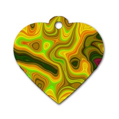 Abstract Dog Tag Heart (two Sided) by Siebenhuehner