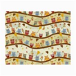 Autumn Owls Glasses Cloth (Small) Front
