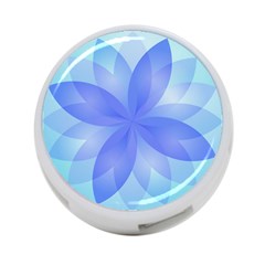 Abstract Lotus Flower 1 4-port Usb Hub (two Sides) by MedusArt