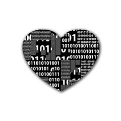 Beauty Of Binary Drink Coasters 4 Pack (heart)  by StuffOrSomething