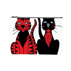 Cool Cats Cosmetic Bag (large) by StuffOrSomething