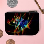 Aurora Ribbons, Abstract Rainbow Veils  Coin Change Purse Back