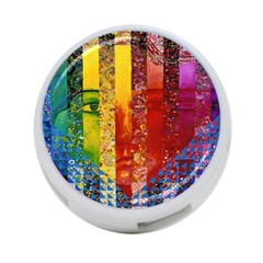 Conundrum I, Abstract Rainbow Woman Goddess  4-port Usb Hub (two Sides) by DianeClancy