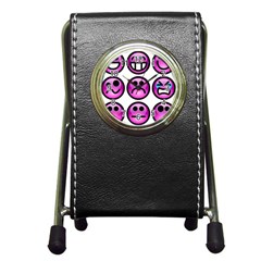 Chronic Pain Emoticons Stationery Holder Clock by FunWithFibro