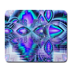 Peacock Crystal Palace Of Dreams, Abstract Large Mouse Pad (rectangle) by DianeClancy