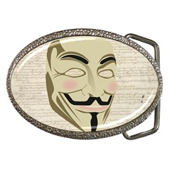 We The Anonymous People Belt Buckle (oval) by StuffOrSomething