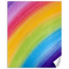 Acrylic Rainbow Canvas 11  X 14  (unframed) by StuffOrSomething