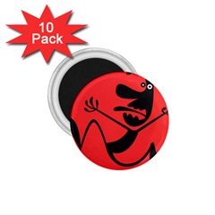 Running Man 1 75  Button Magnet (10 Pack) by StuffOrSomething