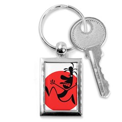 Running Man Key Chain (rectangle) by StuffOrSomething