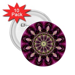 Purple Flower 2 25  Button (10 Pack) by Zandiepants