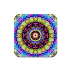 Rainbow Glass Drink Coaster (square) by Zandiepants