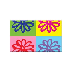 Flower Sticker (rectangle) by Siebenhuehner