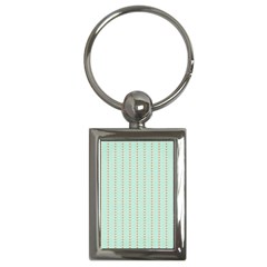 Hearts & Stripes Key Chain (rectangle) by StuffOrSomething