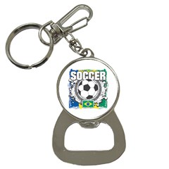 Soccer Brazil Bottle Opener Key Chain by MegaSportsFan