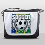 Soccer Brazil Messenger Bag Front