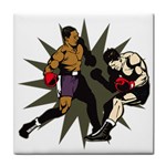 Knockout Boxing Tile Coaster Front