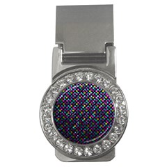Polka Dot Sparkley Jewels 2 Money Clip (cz) by MedusArt