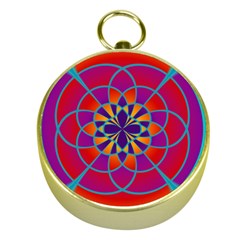 Mandala Gold Compass by SaraThePixelPixie