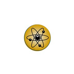 Atom Symbol 1  Mini Button Magnet by StuffOrSomething