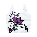 Awareness Flower Reusable Bag (M) Front