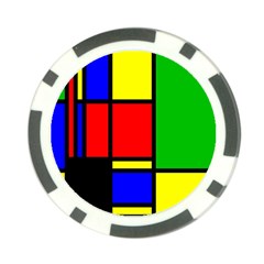 Mondrian Poker Chip by Siebenhuehner