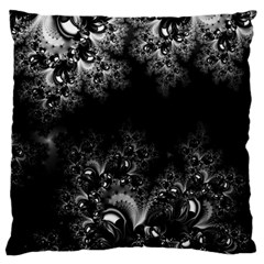 Midnight Frost Fractal Large Cushion Case (two Sided)  by Artist4God