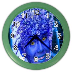 Water Nymph Wall Clock (color) by icarusismartdesigns