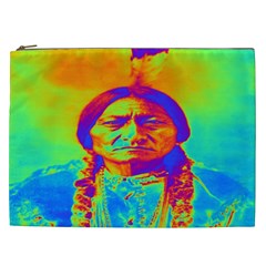 Sitting Bull Cosmetic Bag (xxl) by icarusismartdesigns