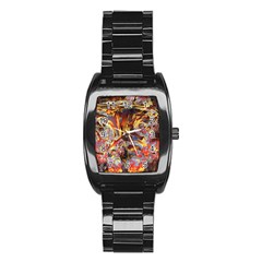 Abstract 4 Stainless Steel Barrel Watch by icarusismartdesigns