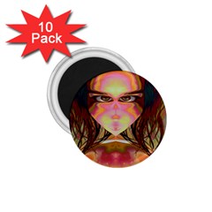 Cat Woman 1 75  Button Magnet (10 Pack) by icarusismartdesigns