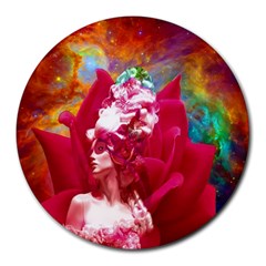 Star Flower 8  Mouse Pad (round) by icarusismartdesigns