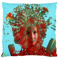 Flower Horizon Large Cushion Case (two Sided)  by icarusismartdesigns