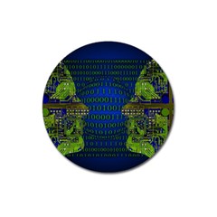 Binary Communication Magnet 3  (round) by StuffOrSomething