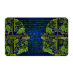 Binary Communication Magnet (rectangular) by StuffOrSomething
