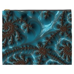 Glossy Turquoise  Cosmetic Bag (xxxl) by OCDesignss