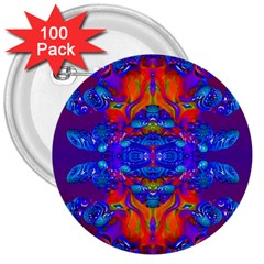Abstract Reflections 3  Button (100 Pack) by icarusismartdesigns