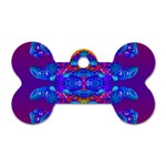 Abstract Reflections Dog Tag Bone (One Sided) Front