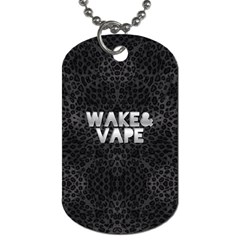 Wake&vape Leopard  Dog Tag (one Sided) by OCDesignss