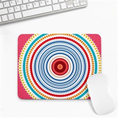 Colorful Round Kaleidoscope Small Mousepad by LalyLauraFLM