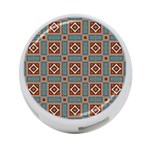 Squares rectangles and other shapes pattern 4-Port USB Hub (Two Sides) Back